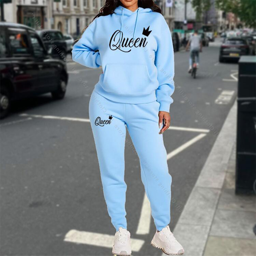 Streetwear Brand Aesthetic - ชุดวอร์มผู้หญิง เสื้อผ้าฤดูใบไม้ร่วง ฤดูหนาว เสื้อฮู้ด กางเกง แฟชั่น