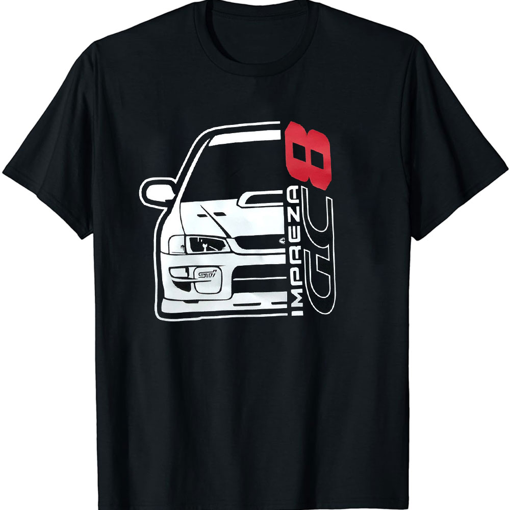 Streetwear Brand In Japan - เสื้อยืดผู้ชายเสื้อยืดผู้ชายแฟชั่นพิมพ์ลาย Gc8 Impreza เสื้อยืดฟิตเนสญี่ปุ่น