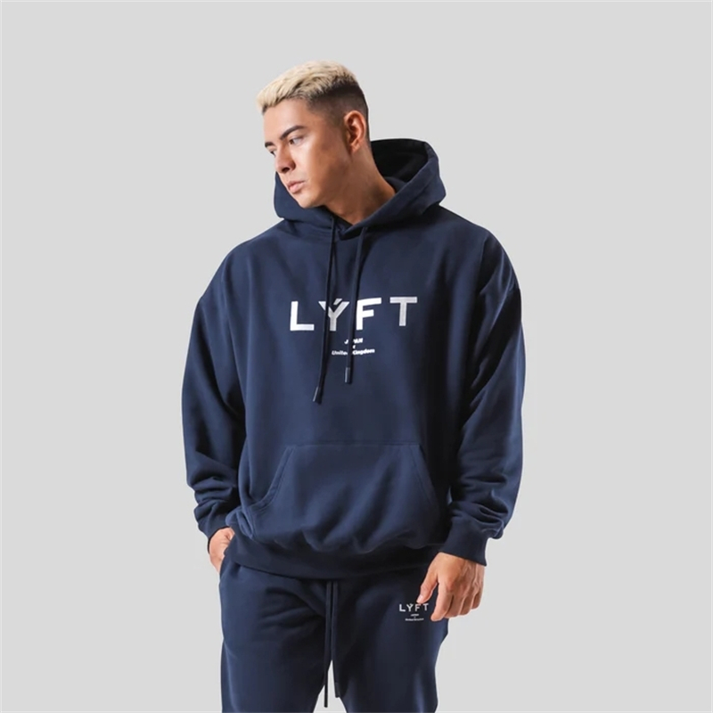 Streetwear Brand In Japan - LYFTคลาสสิกโลโก้ผู้ชายHoodiesฤดูหนาวขนแกะMensเสื้อกันหนาวแฟชั่นStreetwearลําลองผู้ชายหลวมPulloversยี่ห้อHoody
