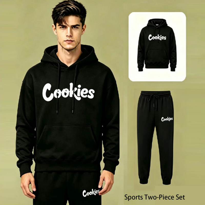 Streetwear Brand Joggers - ชุดฮู้ดดี้แทรคสูทแบบยูนิเซ็กส์รุ่นใหม่ปี 2026 สไตล์สตรีทแวร์หลวมๆ พร้อมฮู้ด พิมพ์โลโก้แบรนด์ เหมาะสำหรับใส่ลำลองในชีวิตประจำวันและเล่นกีฬา