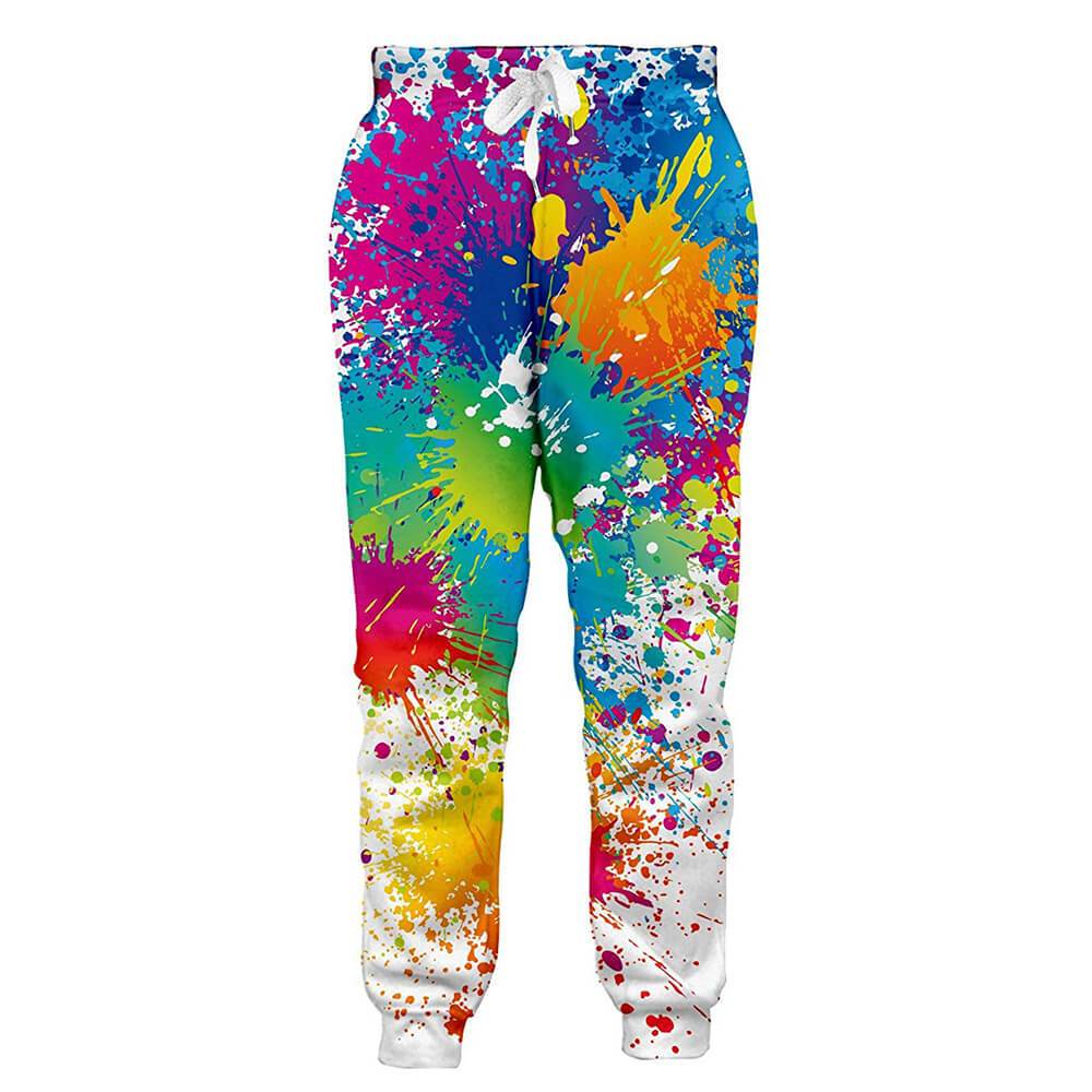 Streetwear Brand Joggers - PLstar Cosmos ยี่ห้อกางเกงสี Splatter 3D พิมพ์ผู้ชาย
