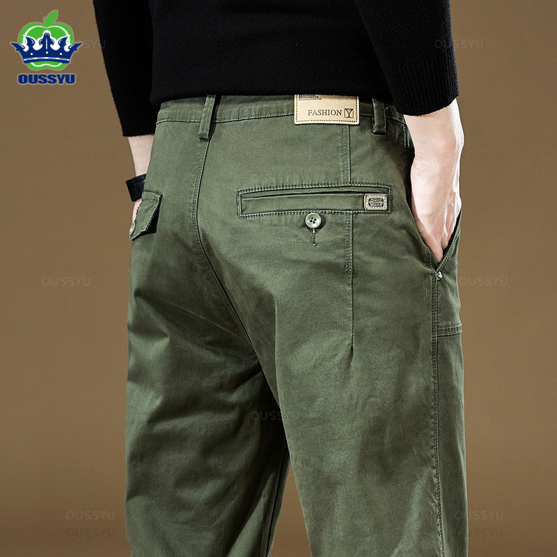 Streetwear Brand Joggers - 2025 ใหม่คุณภาพสูง Cargo Casual กางเกงผู้ชายผ้าฝ้าย 97%