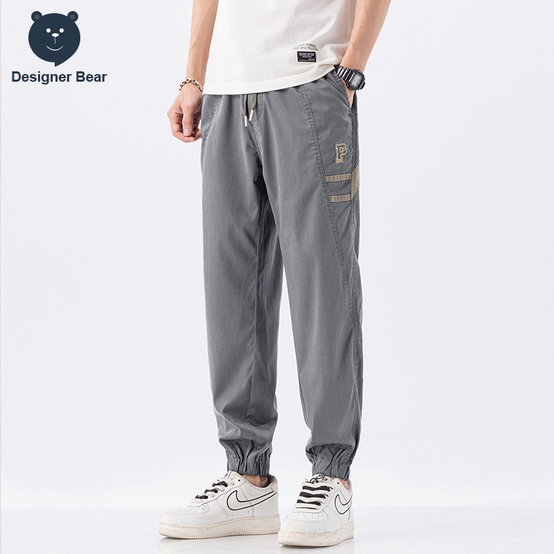 Streetwear Brand Joggers - กางเกงฮาเร็มคาร์โก้ผู้ชาย แบรนด์ดัง เอวยางยืด มีเชือกผูก จ็อกเกอร์ ชิโน่