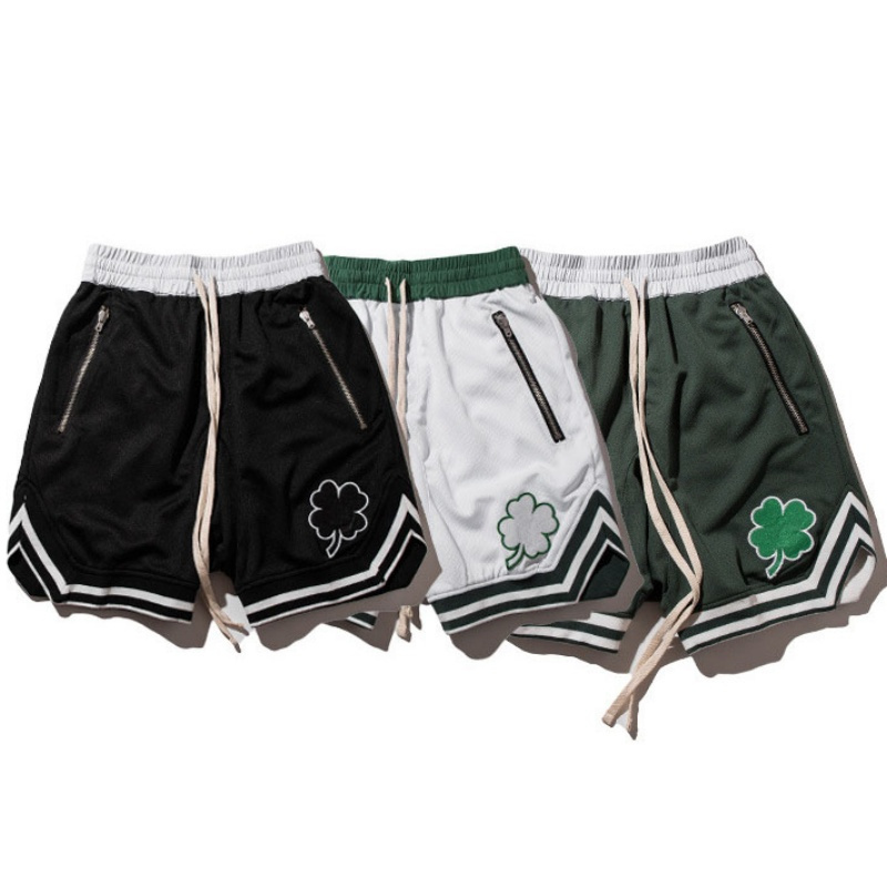 Streetwear Brand Joggers - กางเกงขาสั้นแบรนด์ดังสำหรับผู้ชาย กางเกงออกกำลังกายแห้งเร็ว กางเกงวิ่งจ๊อกกิ้ง ความยาวระดับเข่า กางเกงวอร์มฤดูร้อนสำหรับผู้ชาย กางเกงออกกำลังกายในยิม