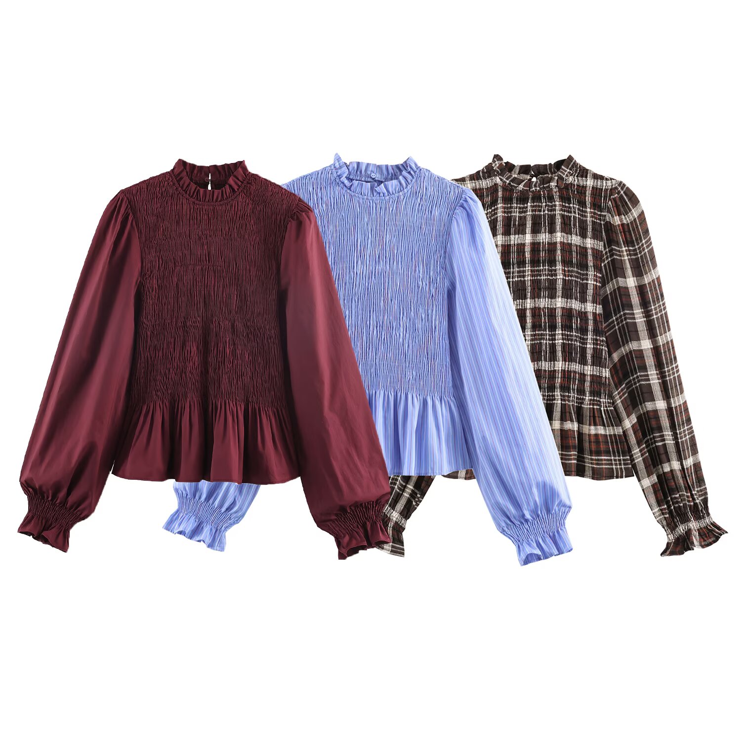 เสื้อเชิ้ตลายสก๊อตแต่งระบายสำห - Streetwear Brand England บทวิจารณ์และราคา