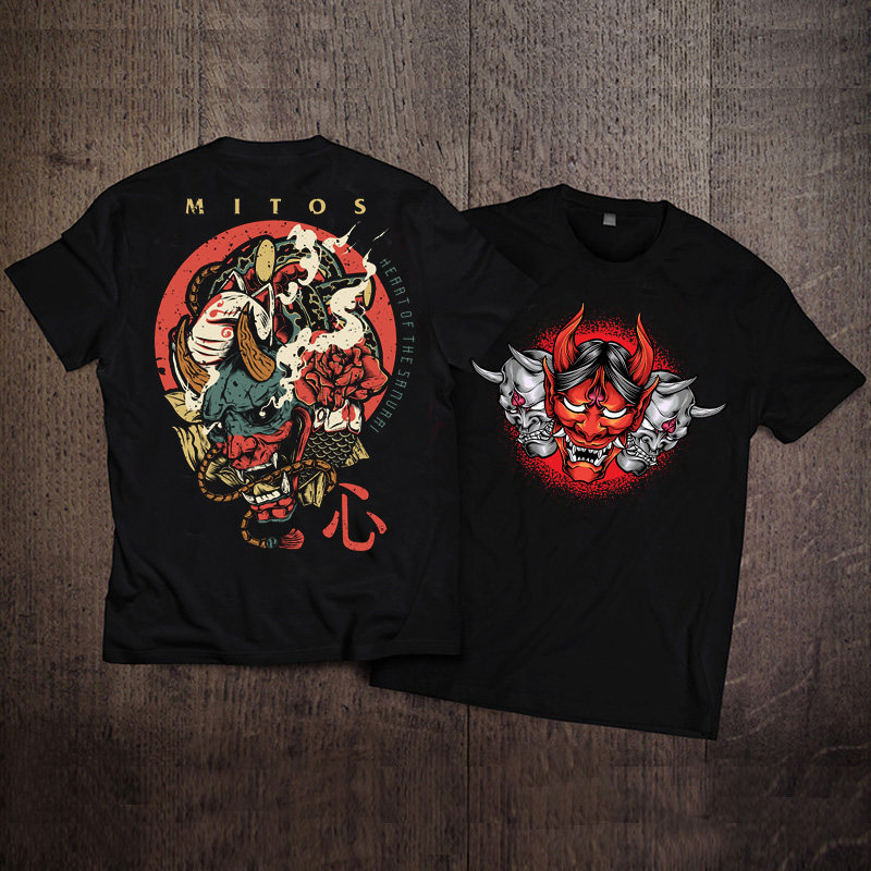 เสื้อยืดคอกลมแขนสั้นผ้าฝ้ายแท้ - Streetwear Brand Japanese บทวิจารณ์และราคา