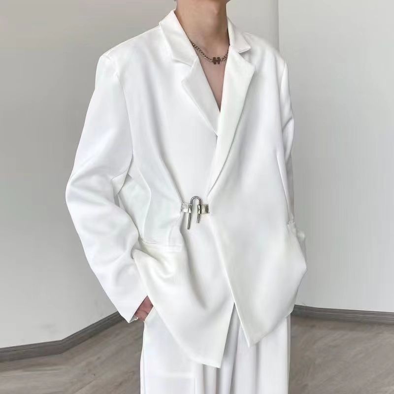 ชุดเบลเซอร์ลำลองสีขาวสำหรับผู้ - Streetwear Brand Aesthetic บทวิจารณ์และราคา