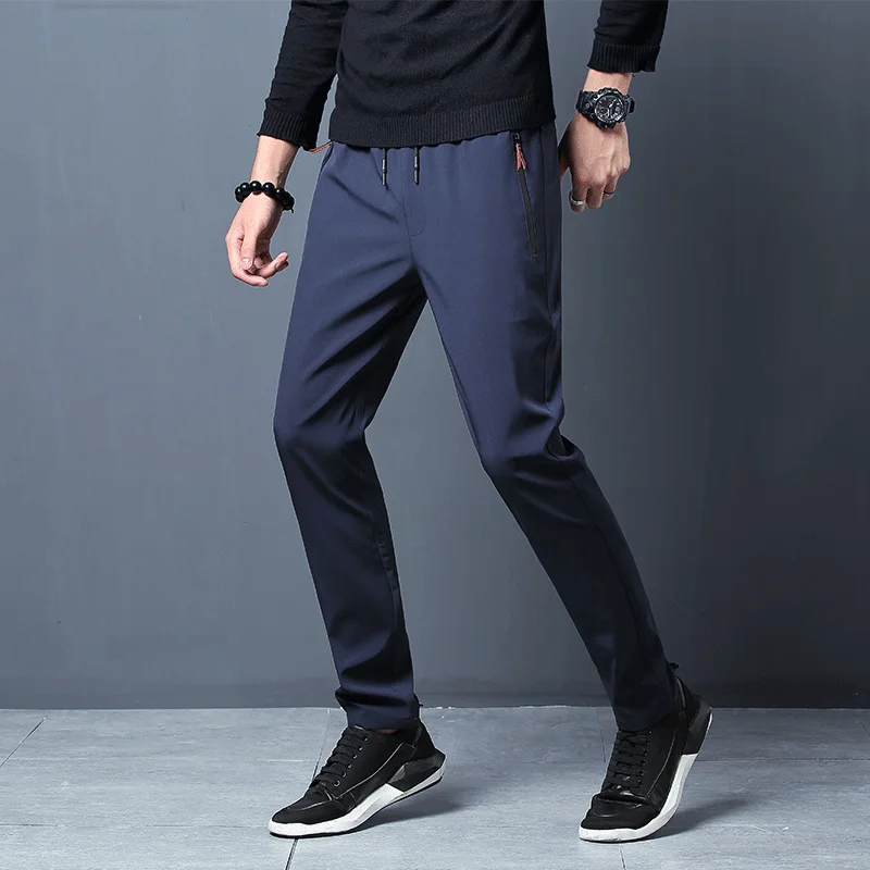 กางเกงลําลองผู้ชายตรง SLIM FIT - Streetwear Brand Joggers บทวิจารณ์และราคา