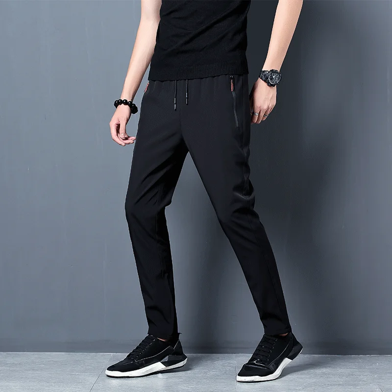 กางเกงลําลองผู้ชายตรง SLIM FIT - Streetwear Brand Joggers บทวิจารณ์และราคา