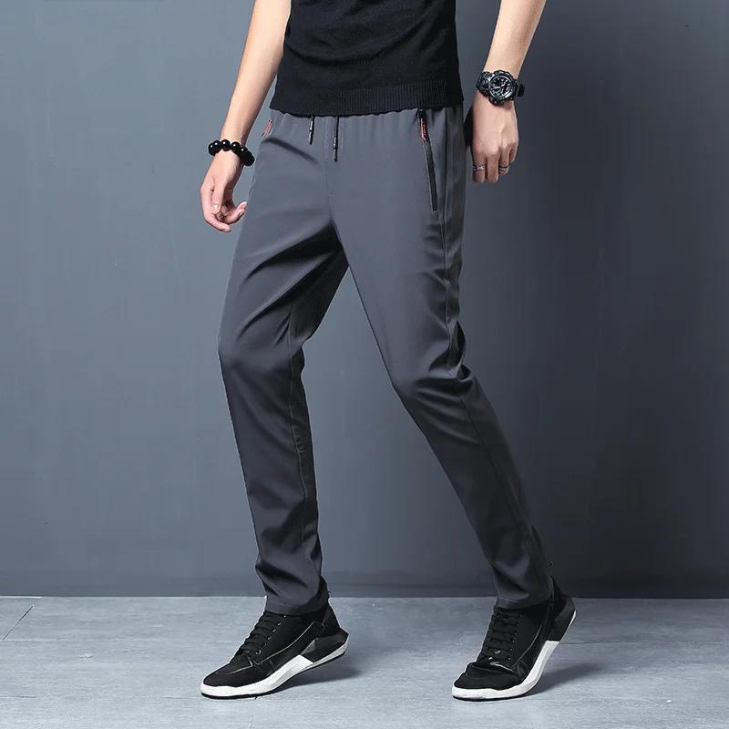 กางเกงลําลองผู้ชายตรง SLIM FIT - Streetwear Brand Joggers บทวิจารณ์และราคา