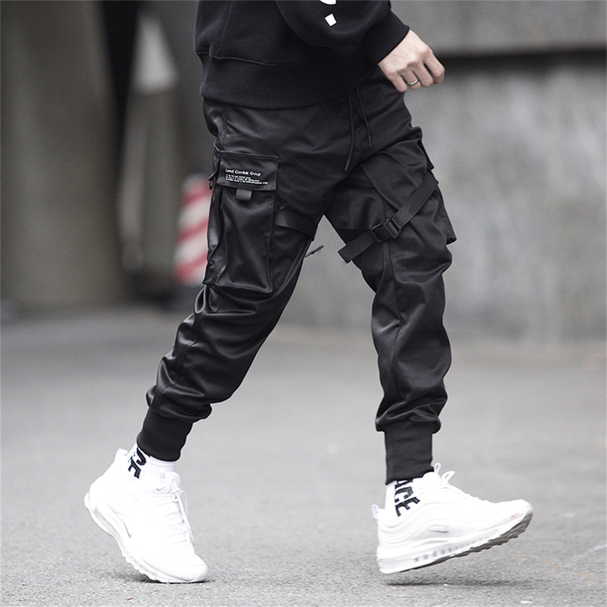 กางเกงคาร์โก้ฮิปฮอปสีดำสำหรับผ - Brand Of Streetwear บทวิจารณ์และราคา