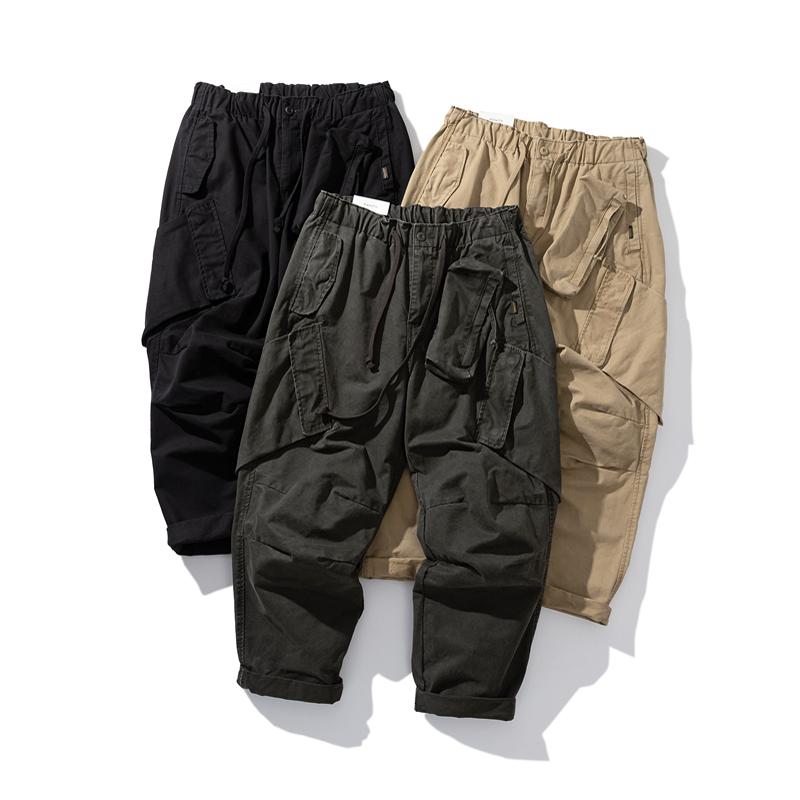 กางเกงคาร์โก้ทรงหลวมสไตล์วินเท - Streetwear Brand Japanese บทวิจารณ์และราคา