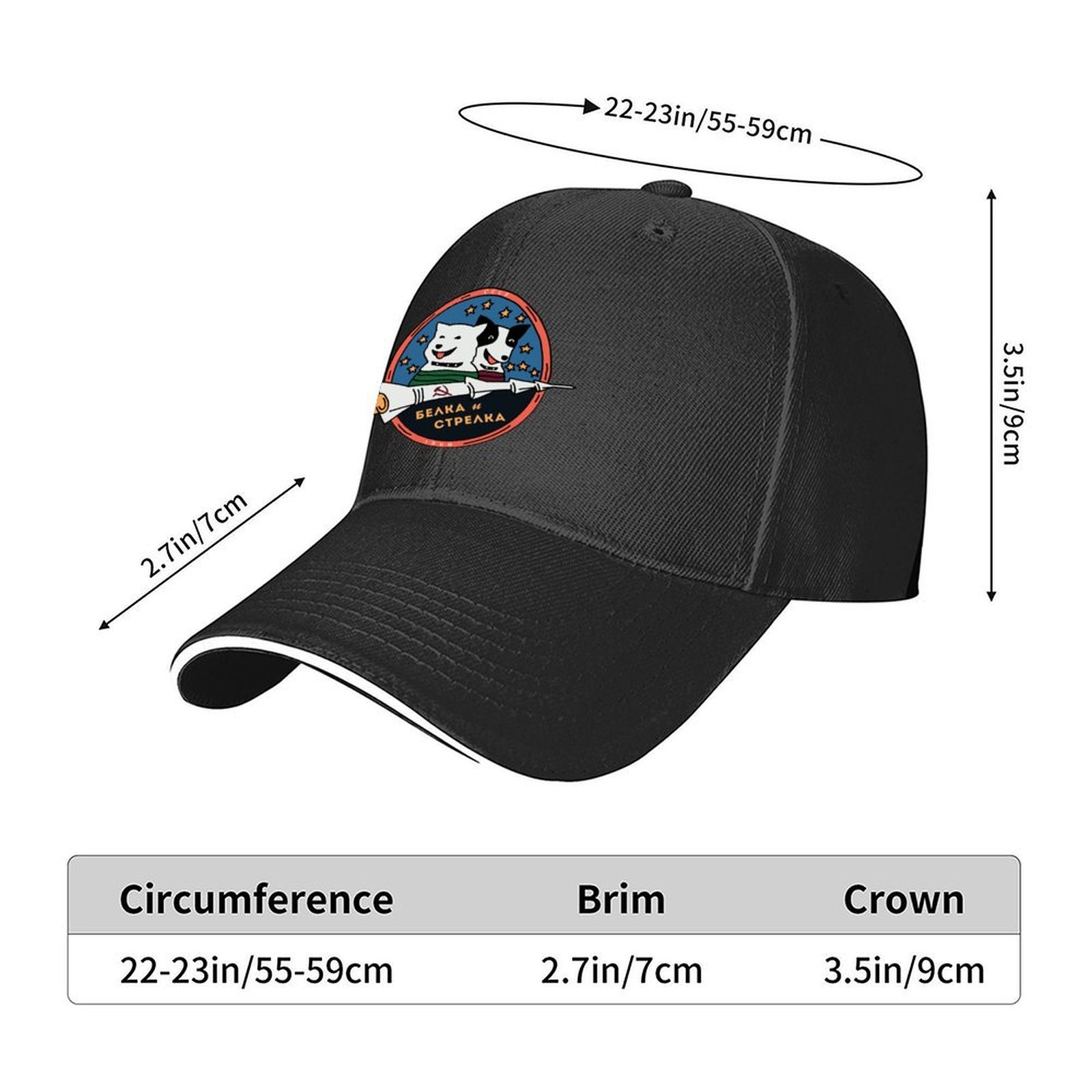 เบลก้าและสเตรลก้า หมวกเบสบอลนั - Cap Streetwear Brand บทวิจารณ์และราคา